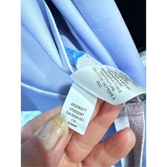 Chicos floral lilac open front blazer sz xl - Picture 8 of 9